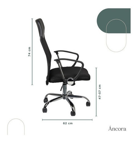 Silla De Oficina Áncora Ergonómica Con Almohadón Cervical