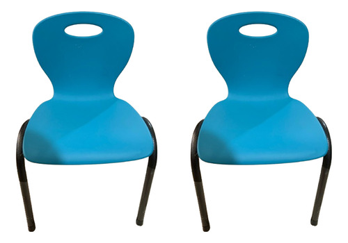 Silla Infantil Apilable 2 Pzs Varios Colores