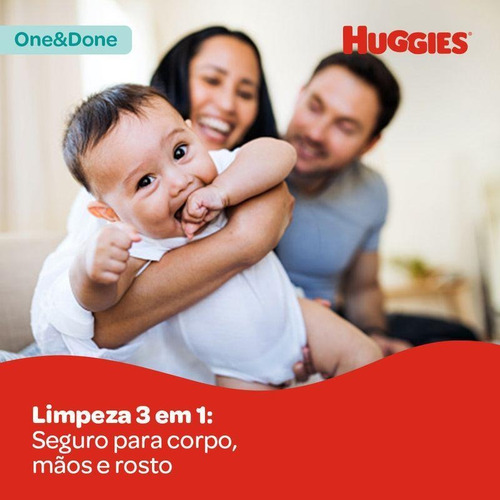 Lenços Umedecidos Huggies One & Done 48 Unidades