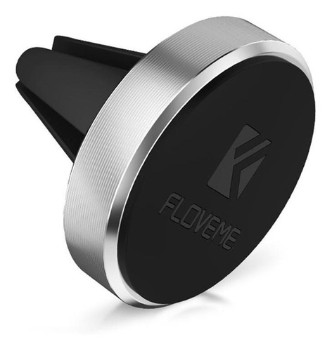 Imagen 1 de 8 de Soporte Celular Magnetico Portacelular Auto Aluminio Negro