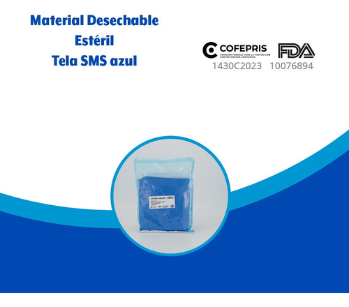 Paquete De Cirugía Oftálmica 9 Piezas Estéril Desechable Sms