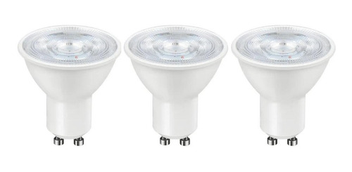 Lampara Dicroica Led Gu10 6 Watts X 3 Unidades 