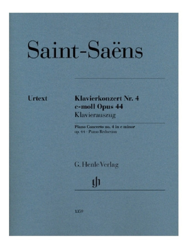 C. Saint-saens: Piano Concerto No.4 In C Minor Op. 44, Piano
