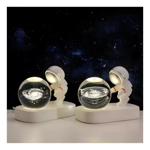 Lampara Modelo Astronauta Con Esfera 3d Diseño Variable