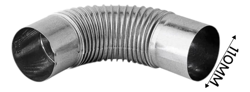 Curva Fogão Lenha Galvanizado Zatti - 110mm