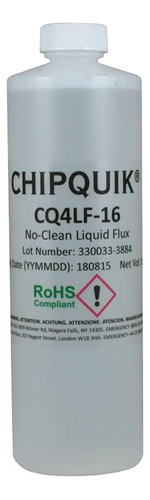 Chip Quik Cq4lf-16 Flux Liquido No-clean Botella 16oz