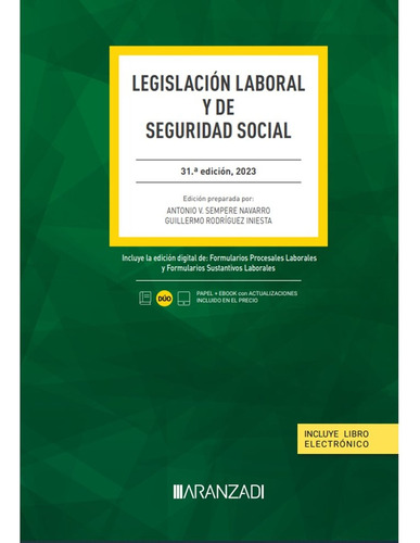Legislacion Laboral Y De Seguridad Social 31 Ed - Aa,vv