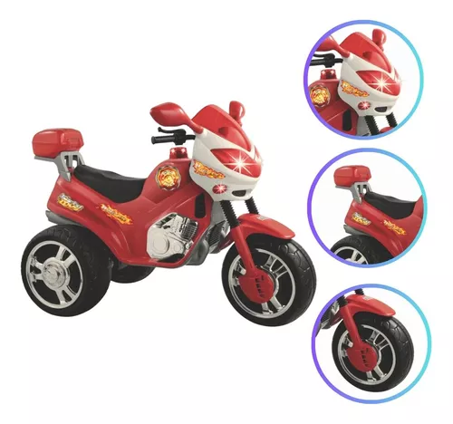 Mini Moto Elétrica Quadriciclo Infantil Patrulha Canina Motinha