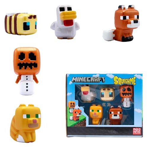 Just Toys Llc Minecraft Squishme S3 Caja De Coleccionista