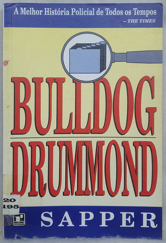 Livro Bulldog Drummond - Sapper - Editora Record (Usado)