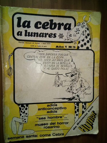 Revista La Cebra A Lunares Año 1 N 5 1974
