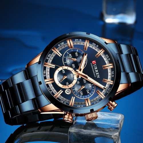Reloj D/cuarzo Curren/carrian 8355 Resistente Al Agua Hombre