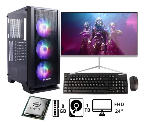 Computadora Pc Intel Core I5 8gb 1tb 24 Ccs100105