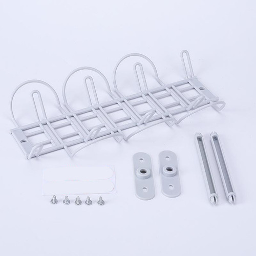 Imagen 10 de 12 de Debajo Del Escritorio Cable Organizador De Gestión Blanco