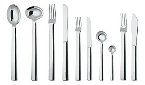 Alessi Rundes Modell Té De Cucharas En 18/10 Espejo Del Ac