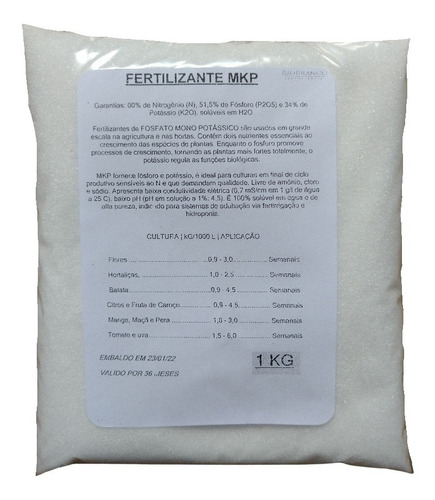 Adubo Fertilizante Mkp - 1 Kg
