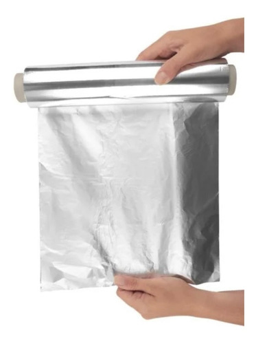 Rollo Papel Aluminio Uso Cocina / 28cm X 5mt X 1un.