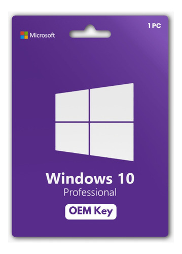 Licencia Windows 10 Pro Oem