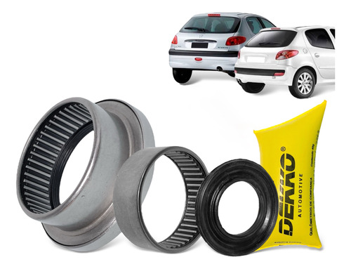 Kit Eixo Traseiro Peugeot 206 1.0 1.4 1.6 47mm Rolamento