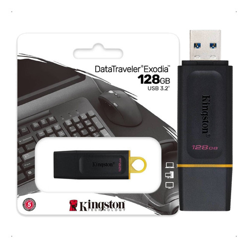 Pen Drive Kingston 128gb Datatraveler Exodia Dtx/128gb 3.2