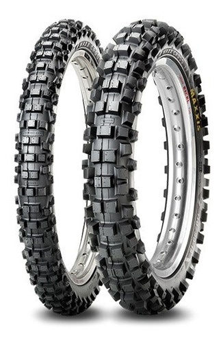 120/90-19 + 80/100-21 Combo 2 Llantas Maxxis M7305 Maxxcros