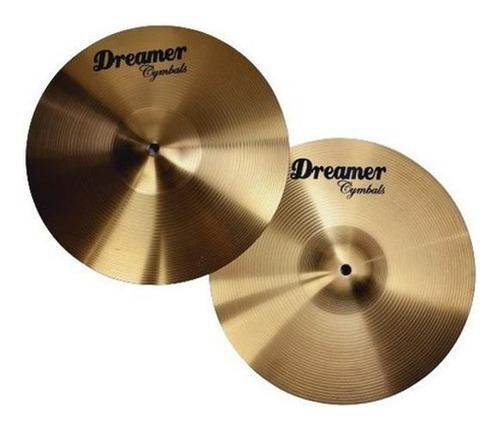 Pratos De Bateria Dreamer Alloy 14'' Hit-hat Em Latão