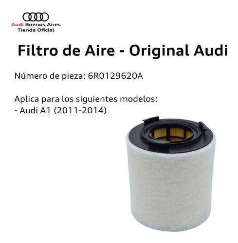 Imagen 2 de 9 de Filtro De Aire Original Audi A1