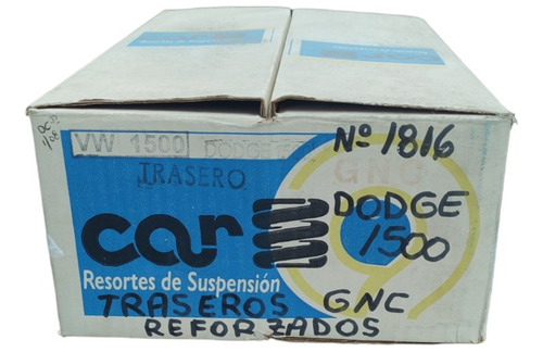 Espirales X Unidad Dodge 1500 Vw 1500 Gnc Trasero Cavallino