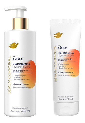 Pack Sérum Corporal Dove Niacinamida 400ml + 200ml
