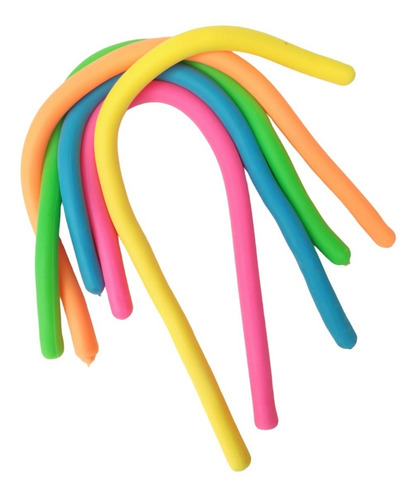Imagen 1 de 3 de Cuerda Monkey Noodle Elástica Antiestres Sensorial X1 Unidad