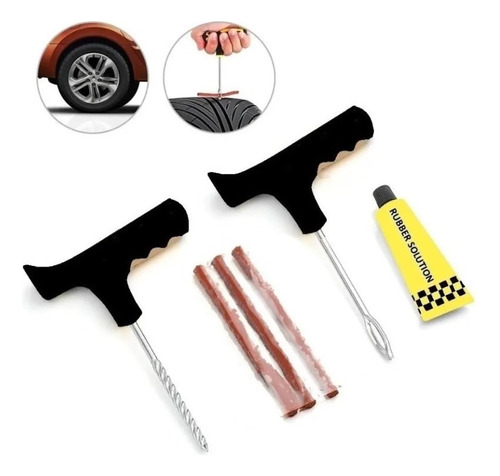 Kit Reparacion Pinchazos Neumaticos De Emergencia Auto Moto