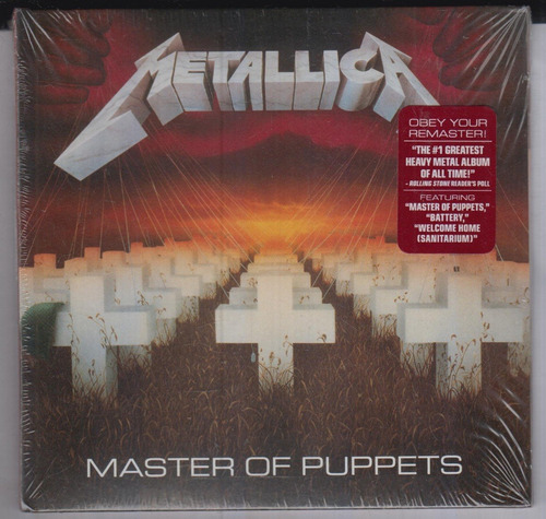 Metallica Master Of Puppets Digipack Cd Original Nuevo Qqt.