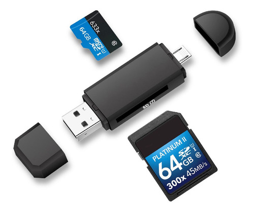 Kit Adaptador Usb C 5 En 1 - Lector De Memoria Sd - Otg Pc