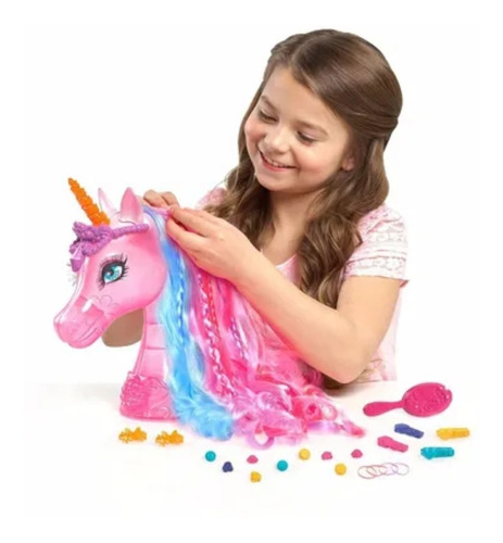 Juguete Mascota Pony Cabello Cabeza Peinado + Accesori Mini 