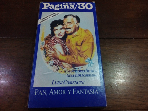 Vhs - Pan, Amor Y Fantasía - Luigi Comencini