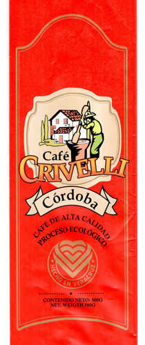 Café Molido 454gr Crivelli Cordoba Ecológico De Exportación