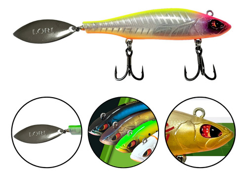 Isca Artificial Lori Face 85 8,5cm 20gr - Cor Tequila