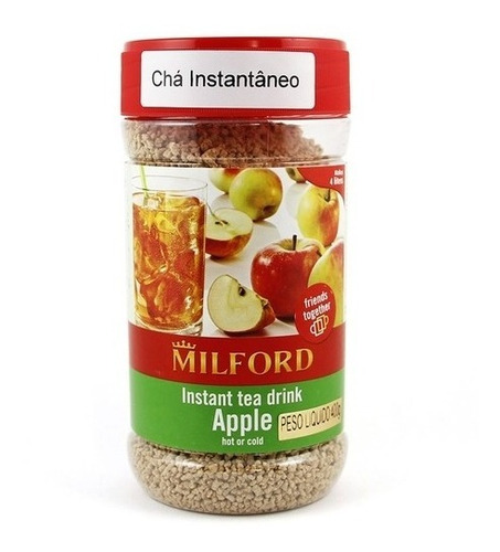 Chá Instantâneo Granulado Milford Apple - Sabor Maçã 400g