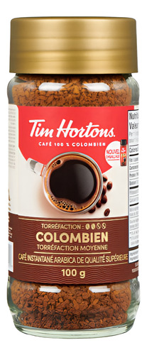 Café Instantáneo Tim Hortons 100% Colombiano 100g Importado