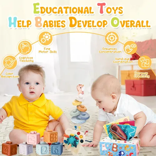 Juguetes Montessori 4 En 1 Para Beb s De 6 Meses 3 A os Cuotas