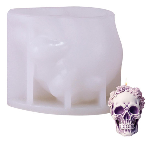 Molde De Resina De Calavera Molde De Calavera De Silicona Mo