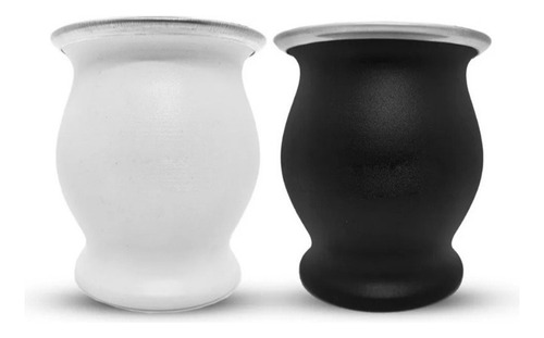 Mate De Acero Inoxidable Copita Curvo Térmico Negro
