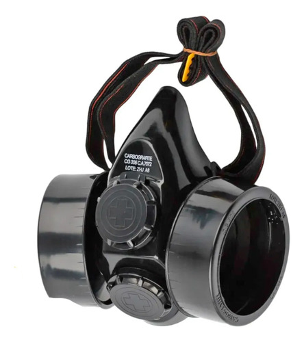 Respirador Semifacial Cg306 C/ 2 Cartuchos R203 Carbografite