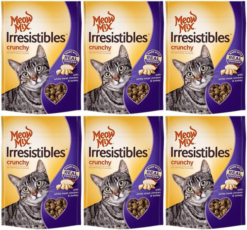 Meow Mix Irresistibles Cat Treats  Crujiente  Pollo  Peso Ne