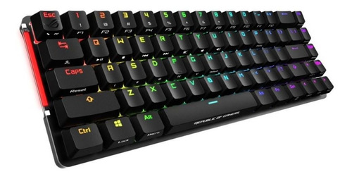 Teclado Asus Rog 65% Falchion Mecánico Inalambrico Cherry Mx