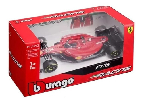 Miniatura F1 Ferrari F1-75 Leclerc #16 2022 1/43 Bburago