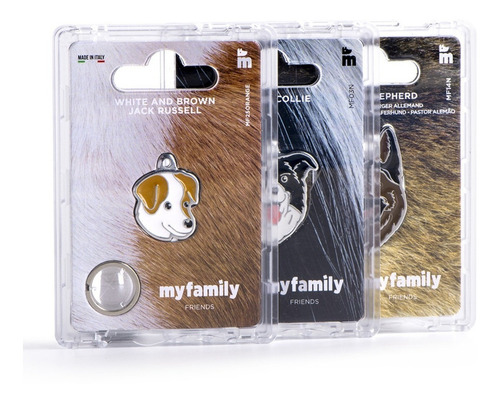 Emblema de cachorro preto gravado em buldogue francês My Family Friends