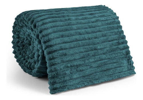 Manta Soft Canelada Para Cama Solteiro Cobertor Dia A Dia 