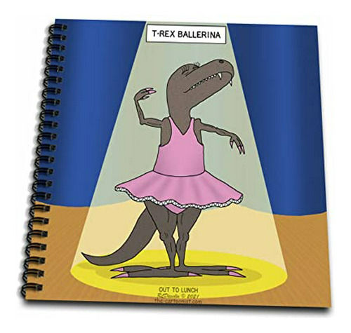 Libro De Dibujos De T-rex Bailarina - 3drose (db_358424_2)