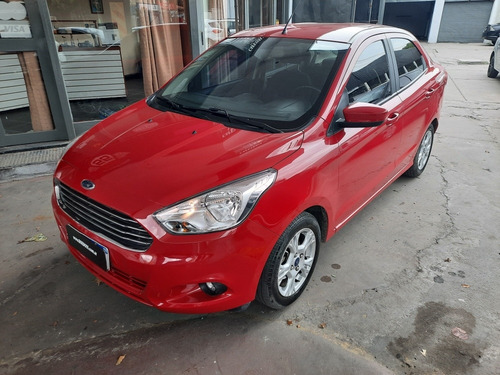 Ford Ka 1.5 Sel 4 Puertas Baul Gnc Rojo Cuotas Permuto Aire
